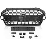 Grill | Audi | A4 19- 4d sed. / A4 Avant 19- 5d sta. | type B9 facelift | S4-Look | zwart | 02