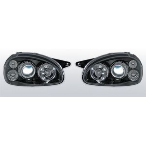 Koplampen Angel Eyes | Opel Corsa B 1994-2000 | LED |zwart