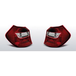 Achterlichten BMW 1-Serie E81 2004-2007 | LED-BAR | rood / wit