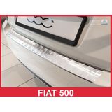 Achterbumperbeschermer | Fiat | 500 15- 3d hat. | RVS rvs zilver