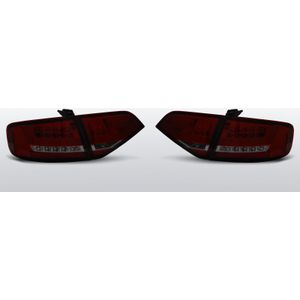 Achterlichten Audi A4 B8 Sedan 2008-2011 | LED-BAR | rood / smoke