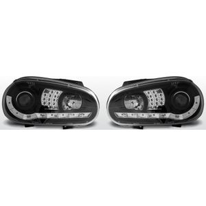 Koplampen LED DRL | VW Golf 4 1997-2003 | LED knipperlicht | zwart