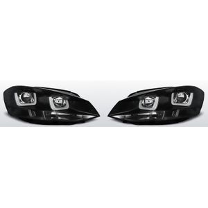 Koplampen U-Type Real DRL | Volkswagen Golf 7 2011-2012 | zwart