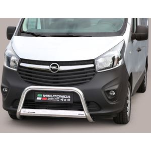 Pushbar | Opel | Vivaro Combi 14-18 4d bus. | rvs zilver Medium Bar RVS CE-keur