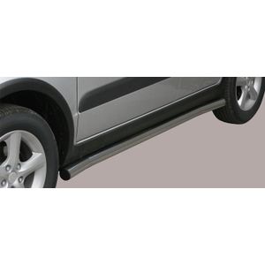 Side Bars | Suzuki | SX4 06-10 5d suv. | zwart Side Protection RVS
