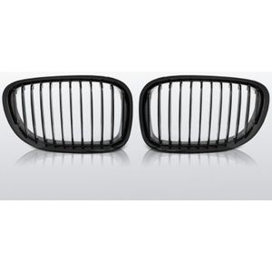 Grillen set | BMW 7-Serie F01 2009-2012 | glanzend zwart