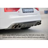 Rieger diffuser | A5 (B8/B81): 10.11- (vanaf Facelift) - Coupé, Cabrio | stuk ongespoten abs | Rieger Tuning