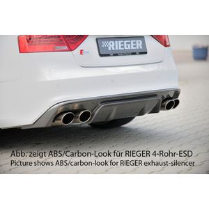 Rieger diffuser | A5 (B8/B81): 10.11- (vanaf Facelift) - Coupé, Cabrio | stuk ongespoten abs | Rieger Tuning