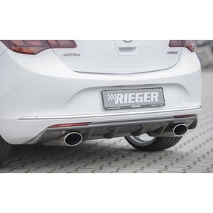 Rieger diffuser | Astra J: 10.12- (vanaf Facelift) - 5-drs., Hatchback | stuk carbonlook abs | Rieger Tuning