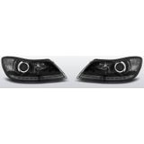 Koplampen Devil Eyes | Skoda Octavia II 2009-2012 | zwart