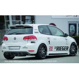 Rieger diffuser | VW Golf 6 VI 2008-2012 | ABS | dubbel sierstuk midden | glanzend zwart