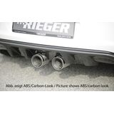 Rieger diffuser | VW Golf 6 VI 2008-2012 | ABS | dubbel sierstuk midden | glanzend zwart
