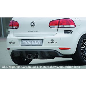 Rieger diffuser | VW Golf 6 VI 2008-2012 | ABS | dubbel sierstuk midden | glanzend zwart