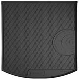 Rubber kofferbakmat | Volkswagen | Touran 03-06 5d mpv. / Touran 06-10 5d mpv. / Touran 10-15 5d mpv. | type T1 | 5-zits | lage laadvloer zwart | Gledring