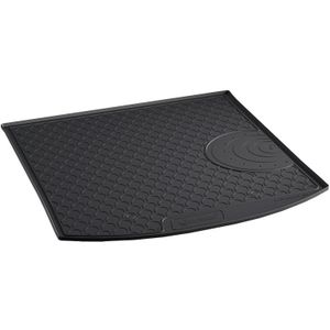 Rubber kofferbakmat | Volkswagen | Touran 03-06 5d mpv. / Touran 06-10 5d mpv. / Touran 10-15 5d mpv. | type T1 | 5-zits | lage laadvloer zwart | Gledring