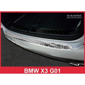 Achterbumperbeschermer | BMW | X3 17- 5d suv. G01 | M-Pakket | RVS chroom Glanzend