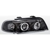 Koplampen Angel Eyes | Audi A4 B5 1994-1998 | zwart