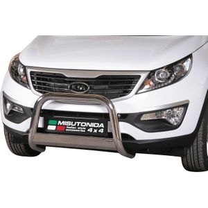 Pushbar | Kia | Sportage 10-14 5d suv. / Sportage 14-16 5d suv. | RVS rvs zilver Medium Bar CE-keur