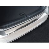 Achterbumperbeschermer | Volkswagen | Golf Variant 17- 5d sta. | Ribs | RVS rvs zilver