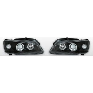 Koplampen Angel Eyes | Peugeot 106 1996-2003 | zwart