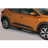 Side Bars | Dacia | Sandero Stepway 21- 5d hat. | RVS Design Side Protection zwart