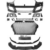 Voorbumper | Audi | A3 12-16 3d hat. / A3 Sportback 13-16 5d hat. | RS3-Look | chroom/zwarte grill | z PDC | 03