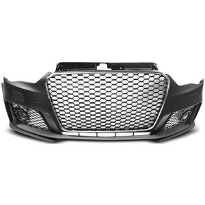 Voorbumper | Audi | A3 12-16 3d hat. / A3 Sportback 13-16 5d hat. | RS3-Look | chroom/zwarte grill | z PDC | 03