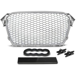 Grille | RS type | Audi A4 B8 2011-2015 | ABS Kunststof | zilver