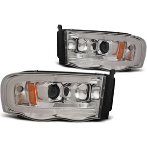 Koplampen | Dodge Ram 2002-2006 | Tube Light chroom