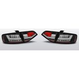 Achterlichten Audi A4 B8 Sedan 2008-2011 | LED-BAR | zwart