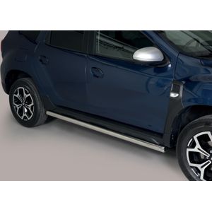 Side Bars | Dacia | Duster 18- 5d suv. | RVS rvs zilver Side Protection