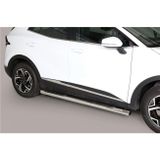 Side Bars | Kia | Sportage 22- 5d suv. | type NQ5 | RVS Grand Pedana rvs zilver