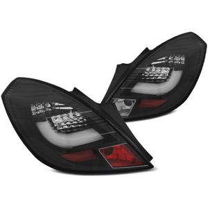 Achterlichten | Opel | Corsa 06-10 3d hat. / Corsa 10-11 3d hat. / Corsa 11-15 3d hat. | LED | LED BAR zwart