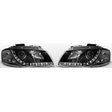 koplampen Devil Eyes | Audi A3 8P 2003-2008 | DRL-Look | Zwart