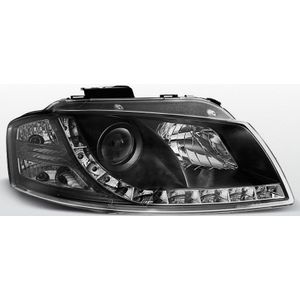 koplampen Devil Eyes | Audi A3 8P 2003-2008 | DRL-Look | Zwart