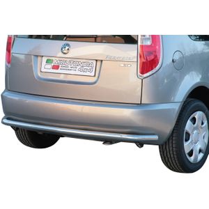 Rear Bar | Skoda | Roomster 06-10 5d mpv. / Roomster 10-15 5d mpv. | zwart Rear Bar RVS