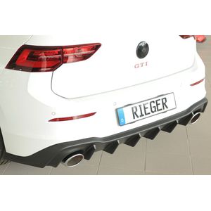 Diffuser | Volkswagen | Golf 20- 5d hat. VIII | GTI Clubsport / Clubsport 45 | duplex enkele pijp | ABS | Rieger Tuning | ongespoten