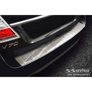 Achterbumperbeschermer | Volvo | V70 13-16 5d sta. | facelift | RVS Zijdeglans rvs zilver