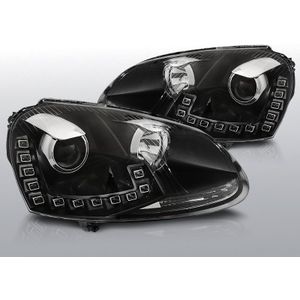 Koplampen Devil Eyes Real DRL | Volkswagen Golf 5 2003-2008 | zwart