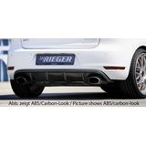 Rieger diffuser | Golf 6 GTI - 3-drs., 5-drs., Cabrio  Golf 6 GTD - 3-drs., 5-drs. | stuk glanzend abs | Rieger Tuning