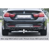 Rieger diffuser | BMW 4-Serie F32 / F33 / F36 2013- | ABS | duplex uitlaat dubbel