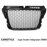 Grill | Audi | A3 08-12 3d hat. / A3 Sportback 08-13 5d hat. / A3 Cabriolet 08-13 2d cab. | RS-Style | ABS Kunststof zwart Glanzend