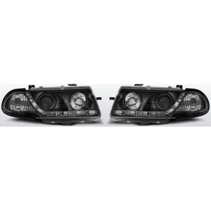 Koplampen LED DRL | Opel Astra F 1994-1997 | zwart