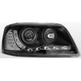 Koplampen LED DRL | VW Transporter T5 2003-2009 | LED knipperlicht | zwart