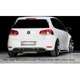 Rieger diffuser met 2 dubbele finnen | Golf 6 GTI - 3-drs., 5-drs., Cabrio  Golf 6 GTD - 3-drs., 5-drs. | stuk ongespoten abs | Rieger Tuning