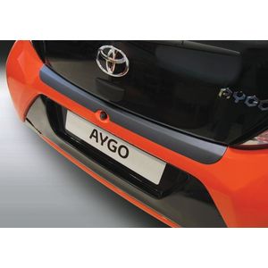 Achterbumper Beschermer | Toyota Aygo 3/5-deurs 2014- | ABS Kunststof | zwart
