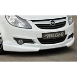 Rieger frontspoiler | Corsa D: 07.06-12.10 (tot Facelift) - 3-drs., 5-drs. | stuk ongespoten abs | Rieger Tuning