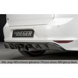 Rieger diffuser | VW Golf 7 VII R 2013-2017 | ABS | Dubbele uitlaat midden | Carbon-look