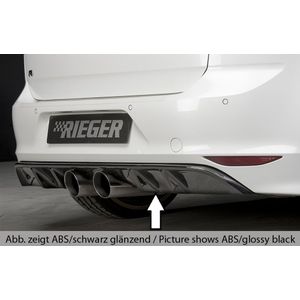 Rieger diffuser | VW Golf 7 VII R 2013-2017 | ABS | Dubbele uitlaat midden | Carbon-look
