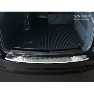 Achterbumperbeschermer | Audi | A6 Avant 18- 5d sta. | RVS rvs zilver Zijdeglans